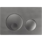 Кнопка смыва для унитаза Cezares Relax пластик оружейная сталь RELAX-BTN-GM