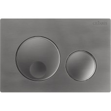 Кнопка смыва для унитаза Cezares Relax пластик оружейная сталь RELAX-BTN-GM