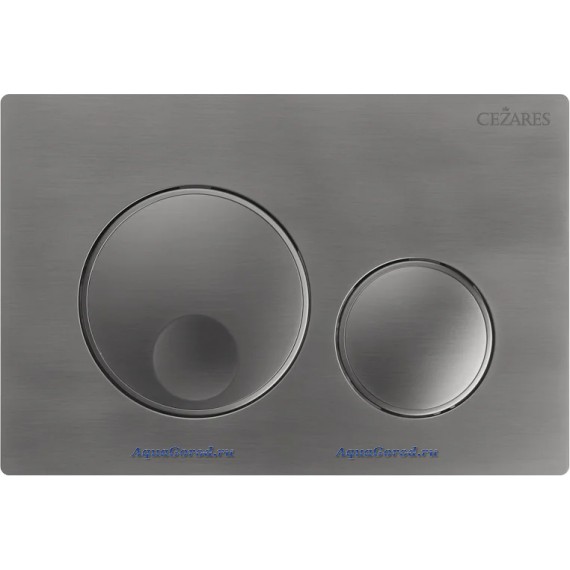 Кнопка смыва для унитаза Cezares Relax пластик оружейная сталь RELAX-BTN-GM