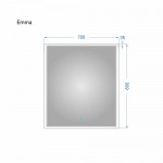 Зеркало Alavann Emma 70x80 с подсветкой ALV0064001