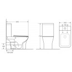 Унитаз-компакт Aquatek Optima T Square Tornado 650x340x790 AQ4421-00