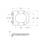 Унитаз подвесной Cezares Stylus CZR-6601-TH-TOR/SC