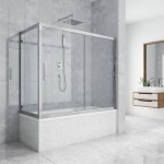 Шторка на ванну Kubele DE019PR 170х75х150 см профиль хром глянцевый, стекло прозрачное, защитное покрытие GuteClean