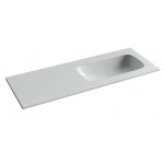 Раковина накладная Ceramicanova Grace, чаша справа, без отв под смеситель, 1210x457x137, белый, CN7021wx