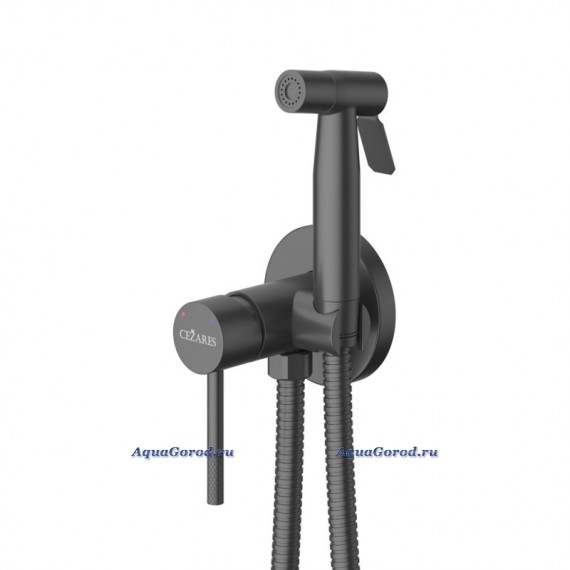 Гигиенический душ CEZARES Relax со смесителем RELAX-DIF-NOP черный матовый