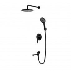 Душевая система Splenka S222.27.06, черная, встраиваемая