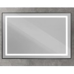 Зеркало BelBagno Kraft 120x80 с подсветкой, черное SPC-KRAFT-1200-800-SENS-NERO