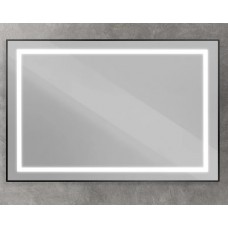 Зеркало BelBagno Kraft 120x80 с подсветкой, черное SPC-KRAFT-1200-800-SENS-NERO