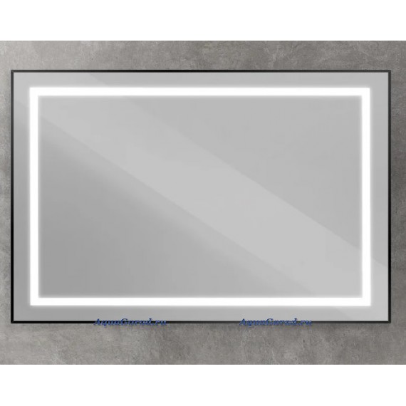 Зеркало BelBagno Kraft 120x80 с подсветкой, черное SPC-KRAFT-1200-800-SENS-NERO
