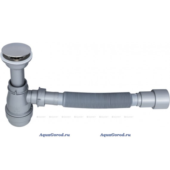 Сифон для раковины Aquanet d40/50 серый 00312687 Сифон для раковины Aquanet d40/50 серый 00312687