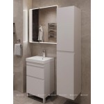 Тумба под умывальник Aquanet Слим 60 напольная белый сатин 00346042