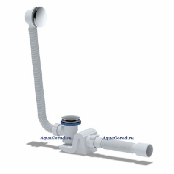 Слив-перелив ANI PLAST EC655GS CLICK-CLACK С ВЫПУСКОМ, С ПЕРЕЛИВОМ, С ГИБКОЙ ТРУБОЙ 375*40/50