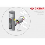 Полотенцесушитель электрический TERMINUS Аврора П8 500х850 оружейная сталь 4670078566232