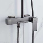 Душевая стойка Shevanik вороненая сталь матовый S8936T