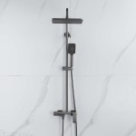 Душевая стойка Shevanik вороненая сталь матовый S8936T