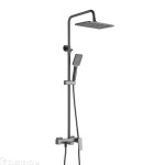 Душевая стойка Shevanik вороненая сталь матовый S8936T