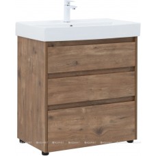 Тумба под умывальник Aquanet Nova Lite 75 напольная 3 ящика дуб рустикальный 00302474