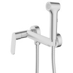 Гигиенический душ Azario Alanti со смесителем однорычажный шланг 150 сатин AZ-K2532BN Гигиенический душ Azario Alanti со смесителем однорычажный шланг 150 сатин AZ-K2532BN