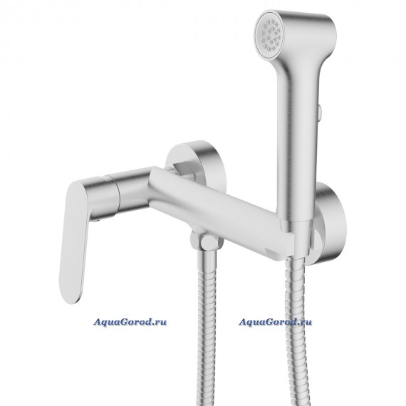 Гигиенический душ Azario Alanti со смесителем однорычажный шланг 150 сатин AZ-K2532BN Гигиенический душ Azario Alanti со смесителем однорычажный шланг 150 сатин AZ-K2532BN