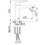 Cмеситель для раковины Azario Alanti золото матовое AZ-K1032MG Cмеситель для раковины Azario Alanti золото матовое AZ-K1032MG