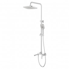 Душевая система Azario Alanti с квадратным тропическим душем сатин AZ-K2332-1BN Душевая система Azario Alanti с квадратным тропическим душем сатин AZ-K2332-1BN