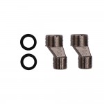 Душевая система Azario Alanti с квадратным тропическим душем сатин AZ-K2332-1BN Душевая система Azario Alanti с квадратным тропическим душем сатин AZ-K2332-1BN