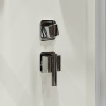 Душевая кабина Niagara Standart 100х80 с крышей распашная прозрачное стекло белый профиль ST100/80/15Q