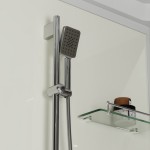 Душевая кабина Niagara Standart 100х80 с крышей распашная прозрачное стекло белый профиль ST100/80/15Q