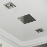 Душевая кабина Niagara Standart 100х80 с крышей распашная прозрачное стекло белый профиль ST100/80/15Q