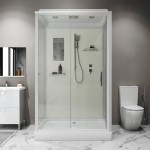 Душевая кабина Niagara Standart 100х80 с крышей распашная прозрачное стекло белый профиль ST100/80/15Q