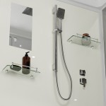 Душевая кабина Niagara Standart 100х80 с крышей распашная прозрачное стекло белый профиль ST100/80/15Q