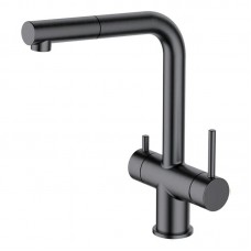 Смеситель для кухни Gappo со встроенным краном под питьевую воду оружейная сталь G97 G4397-79 Смеситель для кухни Gappo со встроенным краном под питьевую воду оружейная сталь G97 G4397-79