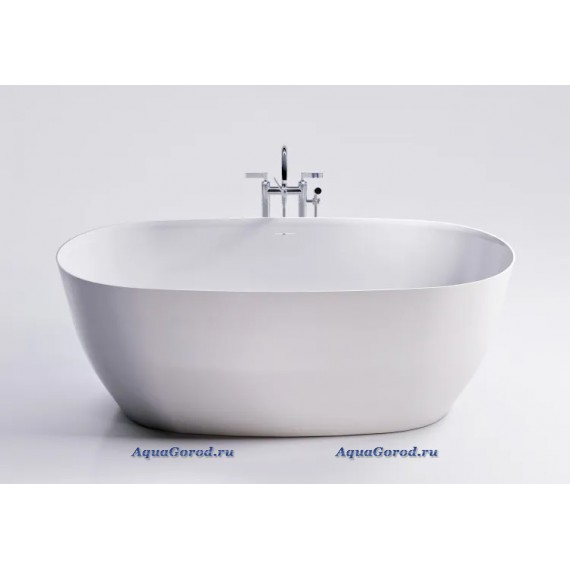 Ванна Astra-form Атрия Solid surface 1700х750 с интегрированным переливом белая матовая 39199