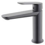 Cмеситель для раковины Azario Alanti керамический картридж графит AZ-K1032GR Cмеситель для раковины Azario Alanti керамический картридж графит AZ-K1032GR