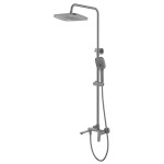 Душевая система AДушевая система Azario Alanti с квадратным тропическим душем графит AZ-K2332-1GR