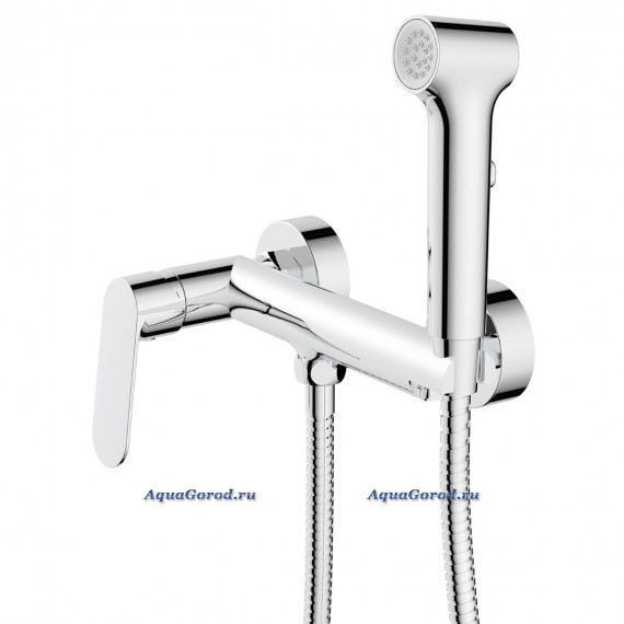 Гигиенический душ Azario Alanti с однорычажным смесителем шланг 150 см хром AZ-K2532