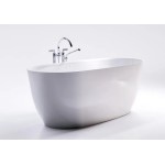 Ванна Astra-form Атрия Solid surface 1700х750 с интегрированным переливом белая матовая 39199