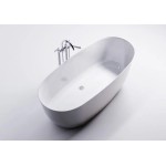 Ванна Astra-form Атрия Solid surface 1700х750 с интегрированным переливом белая матовая 39199