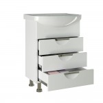 Тумба под умывальник Mixline 84,5х60х31,6 белый ПВХ 542405