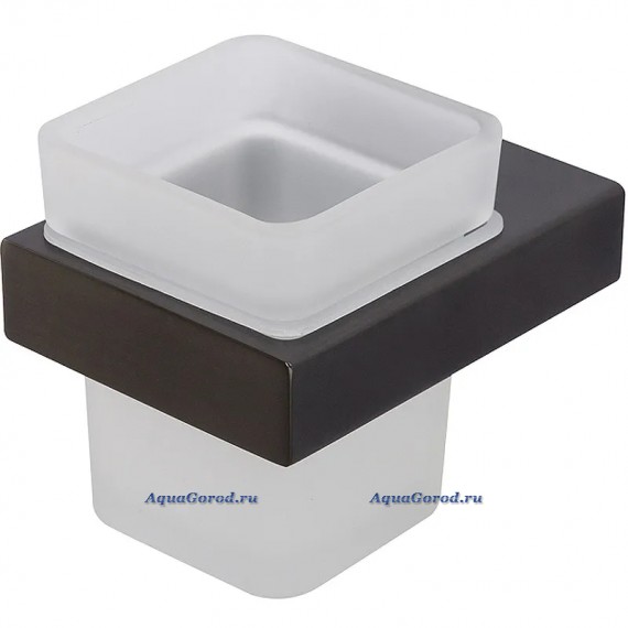 Стакан для ванной Cezares Slider TUMS-GM настенный стекло вороненая сталь SLIDER-TUMS-GM Стакан для ванной Cezares Slider TUMS-GM настенный стекло вороненая сталь SLIDER-TUMS-GM