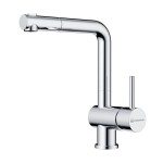 Смеситель для кухни Omoikiri Tanigawa-SB-C с выдвижным шлангом латунь хром 4994456