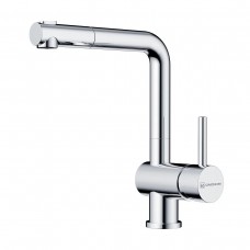 Смеситель для кухни Omoikiri Tanigawa-SB-C с выдвижным шлангом латунь хром 4994456