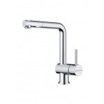 Смеситель для кухни Omoikiri Tanigawa-SB-C с выдвижным шлангом латунь хром 4994456