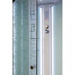 Душевая кабина Deto 110x80 с крышей низкий поддон стекло с узором Deto EM 1511R LED