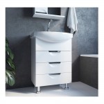 Тумба под умывальник Mixline 84,5х60х31,6 белый ПВХ 542405