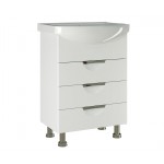 Тумба под умывальник Mixline 84,5х60х31,6 белый ПВХ 542405