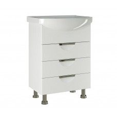 Тумба под умывальник Mixline 84,5х60х31,6 белый ПВХ 542405