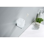 Стакан для ванной AQUATEK Либра стеклянный настенный хром AQ4304CR Стакан для ванной AQUATEK Либра стеклянный настенный хром AQ4304CR