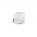 Стакан для ванной AQUATEK Либра стеклянный настенный хром AQ4304CR Стакан для ванной AQUATEK Либра стеклянный настенный хром AQ4304CR