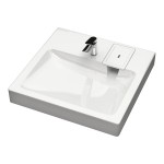 Раковина над стиральной машиной Reflexion Kappa 60 глянцевая белая прямоугольная с комплектом кронштейнов RX6060KA